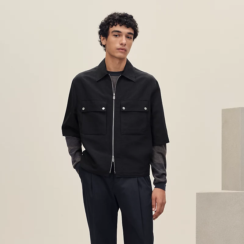 Short-sleeve overshirt