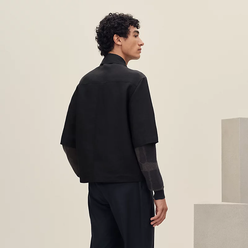 Short-sleeve overshirt