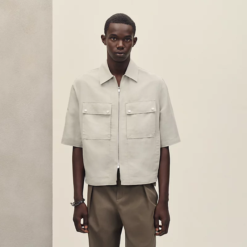 Short-sleeve overshirt