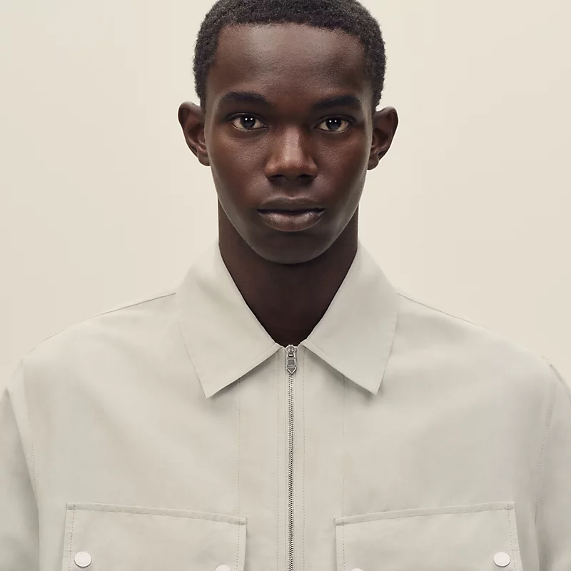 Short-sleeve overshirt